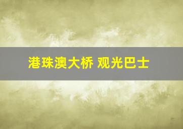 港珠澳大桥 观光巴士